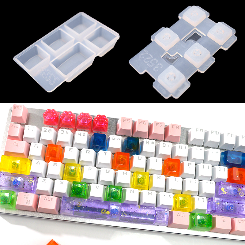 Key Cap Resin Mold Silicone Ke - Resin Art Equipment ulasan dan harga